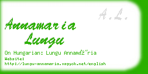 annamaria lungu business card